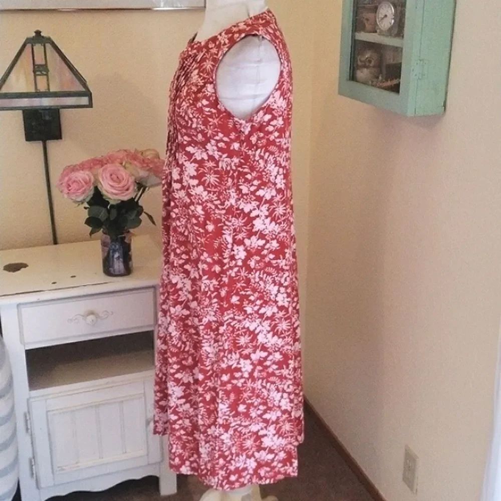 Chadwicks of Boston Linen Floral Dress - Picture 4 of 11